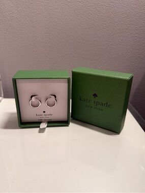 kate spade huggie hoops with embellishments
